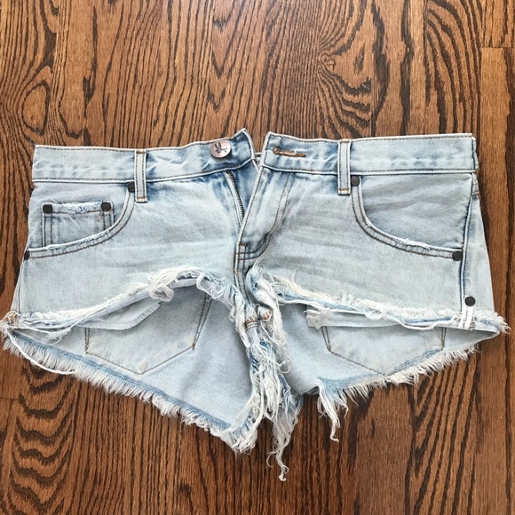 One Teaspoon denim jean shorts No2’s - Picture 4 of 5